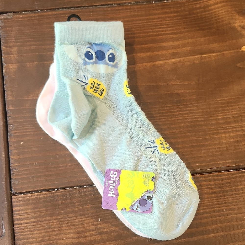 Disney Blue and Yellow Cartoon Ankle Socks